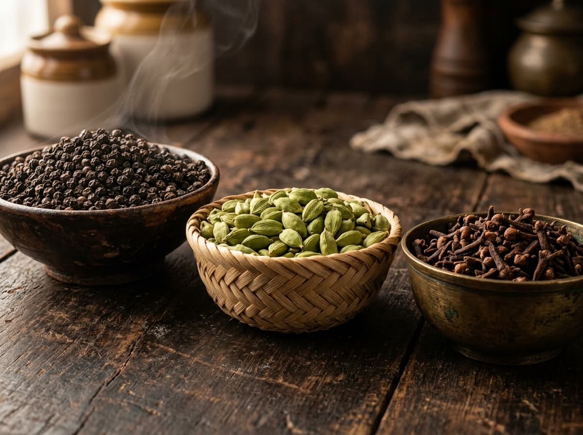 Kollimalai Arasan - Pure Spices: Black pepper, cardamom, cloves